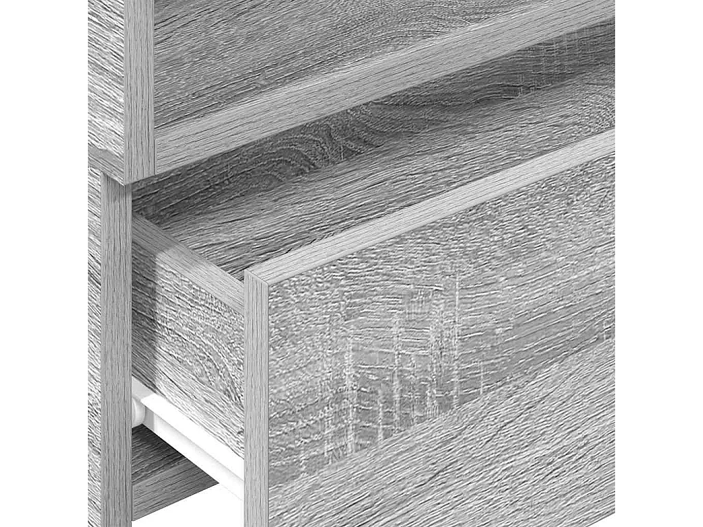 Nachtkastjes 2st wandgemonteerd 45x26x28,5cm grijs sonoma eiken
