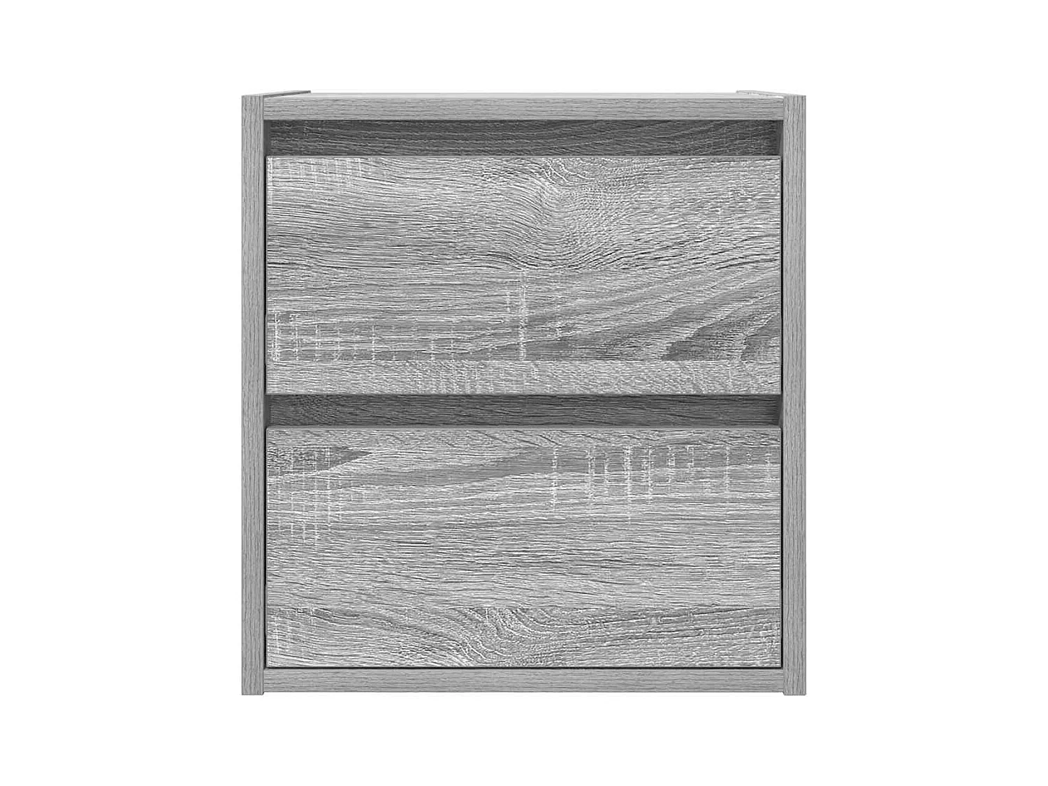 Nachtkastjes 2 st wandgemonteerd 38x34x40 cm grijs sonoma eiken