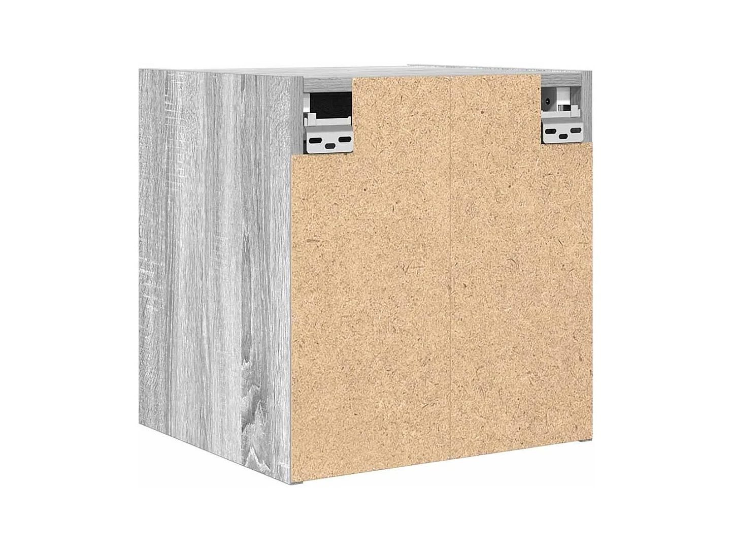 Nachtkastjes 2 st wandgemonteerd 38x34x40 cm grijs sonoma eiken