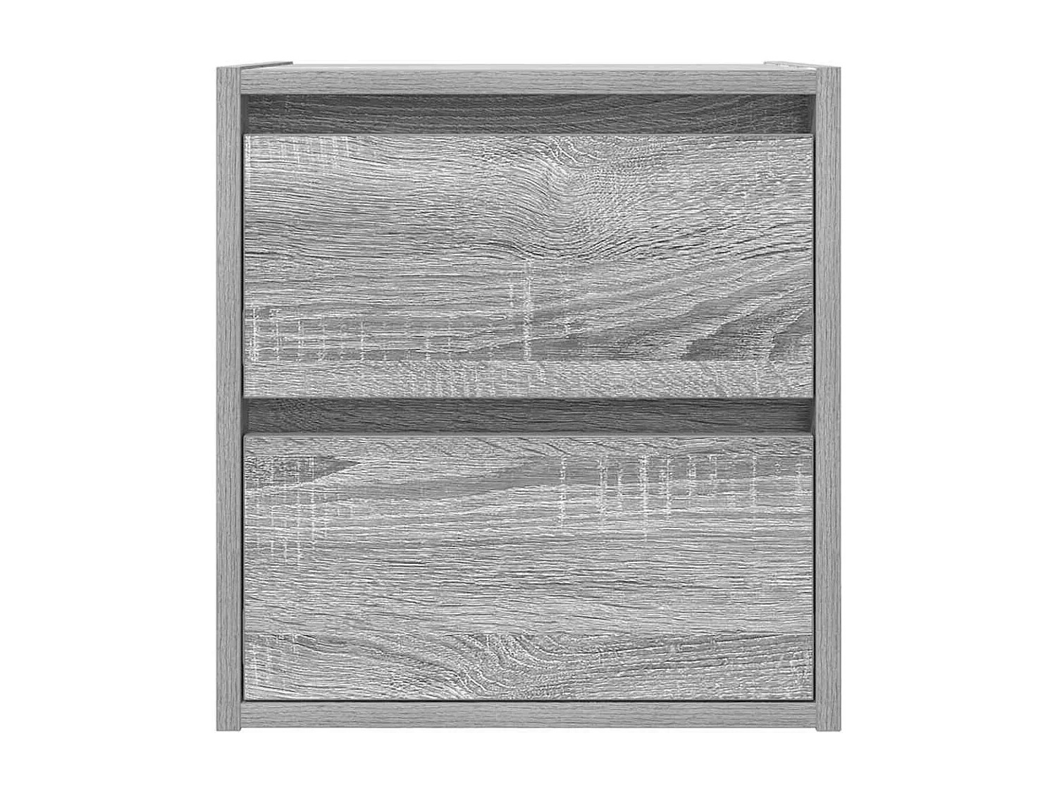 Wand-Nachttische 2 Stk. Grau Sonoma 38x34x40 cm