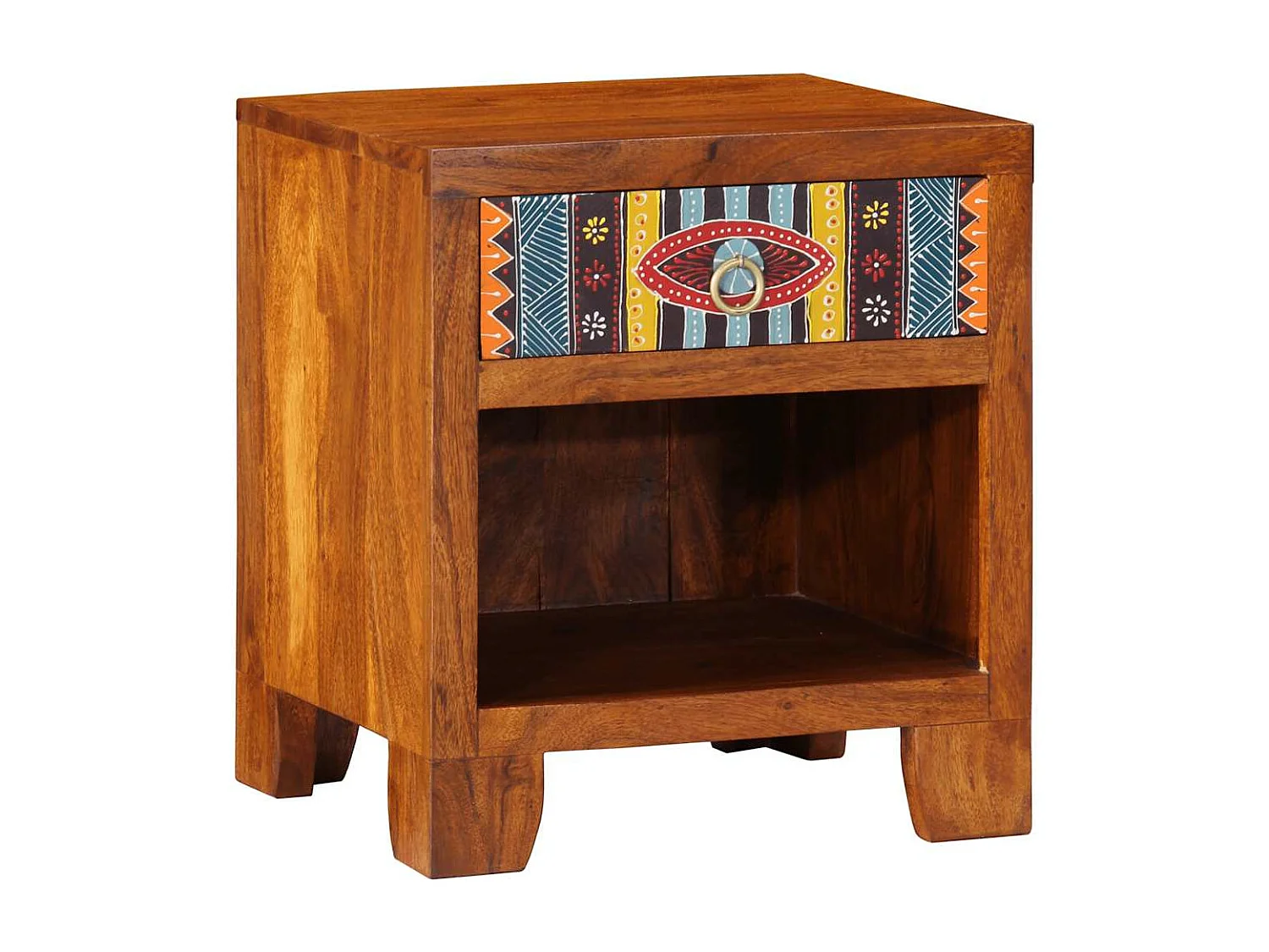 Nachtkastje 40x35x45 cm massief acaciahout