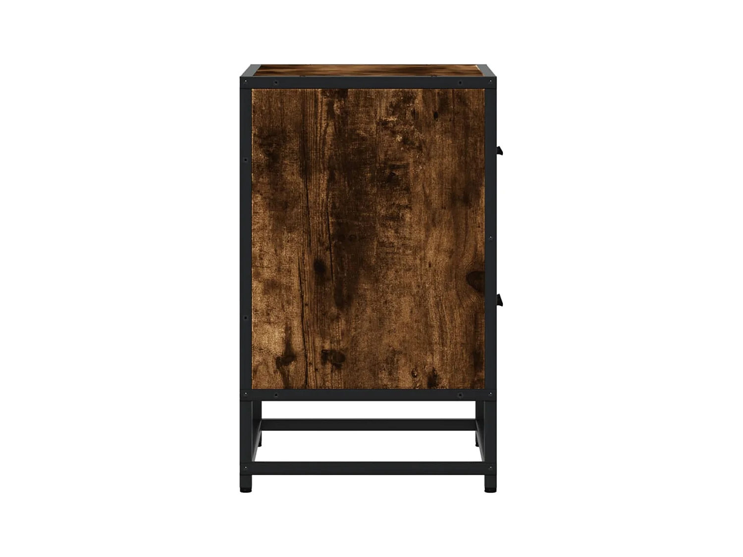 Table de chevet chêne fumé 40x31x50 cm bois d'ingénierie