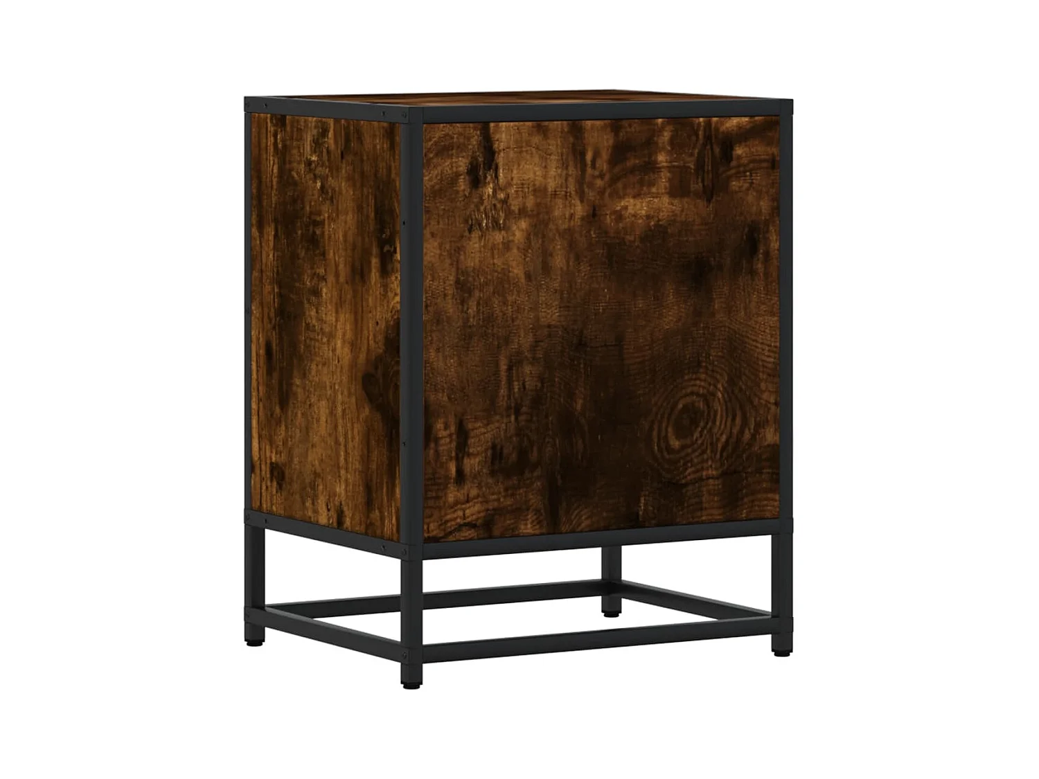 Table de chevet chêne fumé 40x31x50 cm bois d'ingénierie