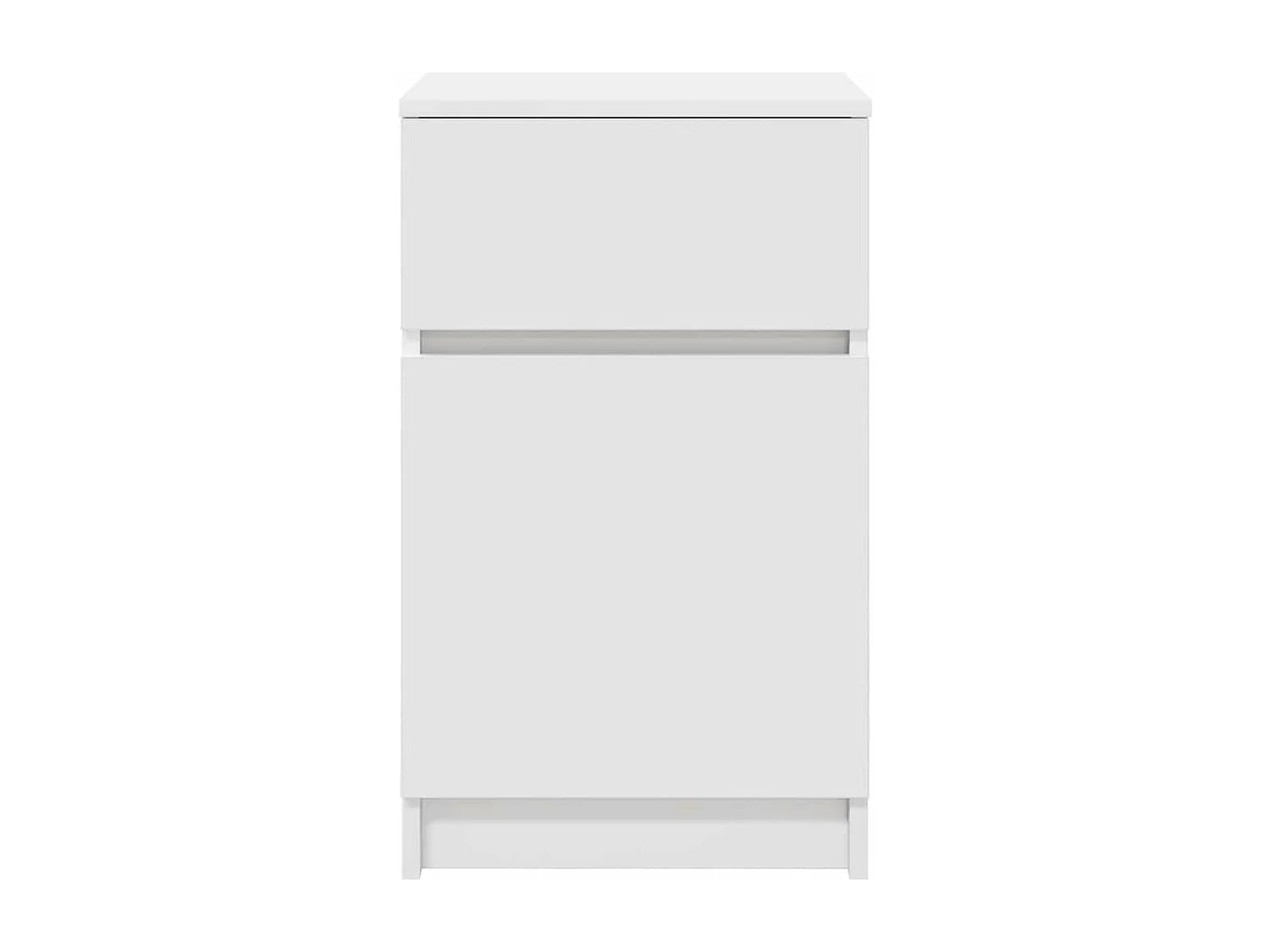 Nachttisch Weiß 39x35x65 cm Holzwerkstoff