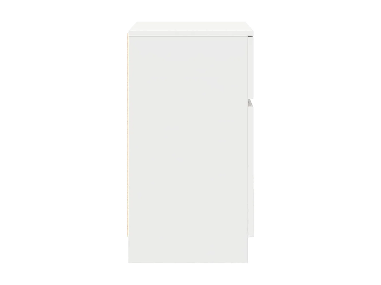 Nachttisch Weiß 39x35x65 cm Holzwerkstoff