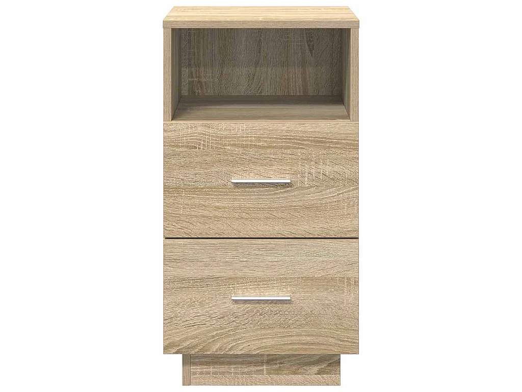 Nachtkastjes 2 st met 2 lades 36x36x68 cm sonoma eikenkleurig
