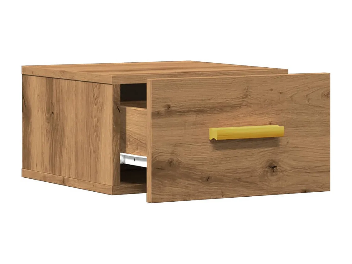 Wand-Nachttisch Artisan-Eiche 35x35x20 cm