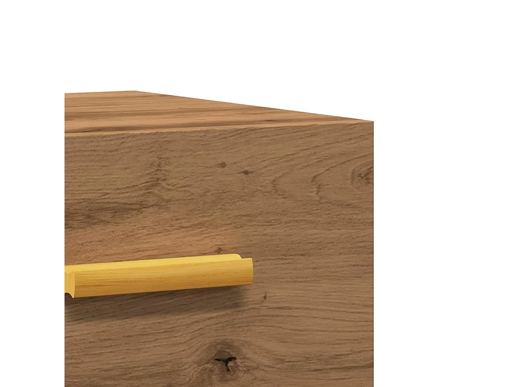 Wand-Nachttisch Artisan-Eiche 35x35x20 cm
