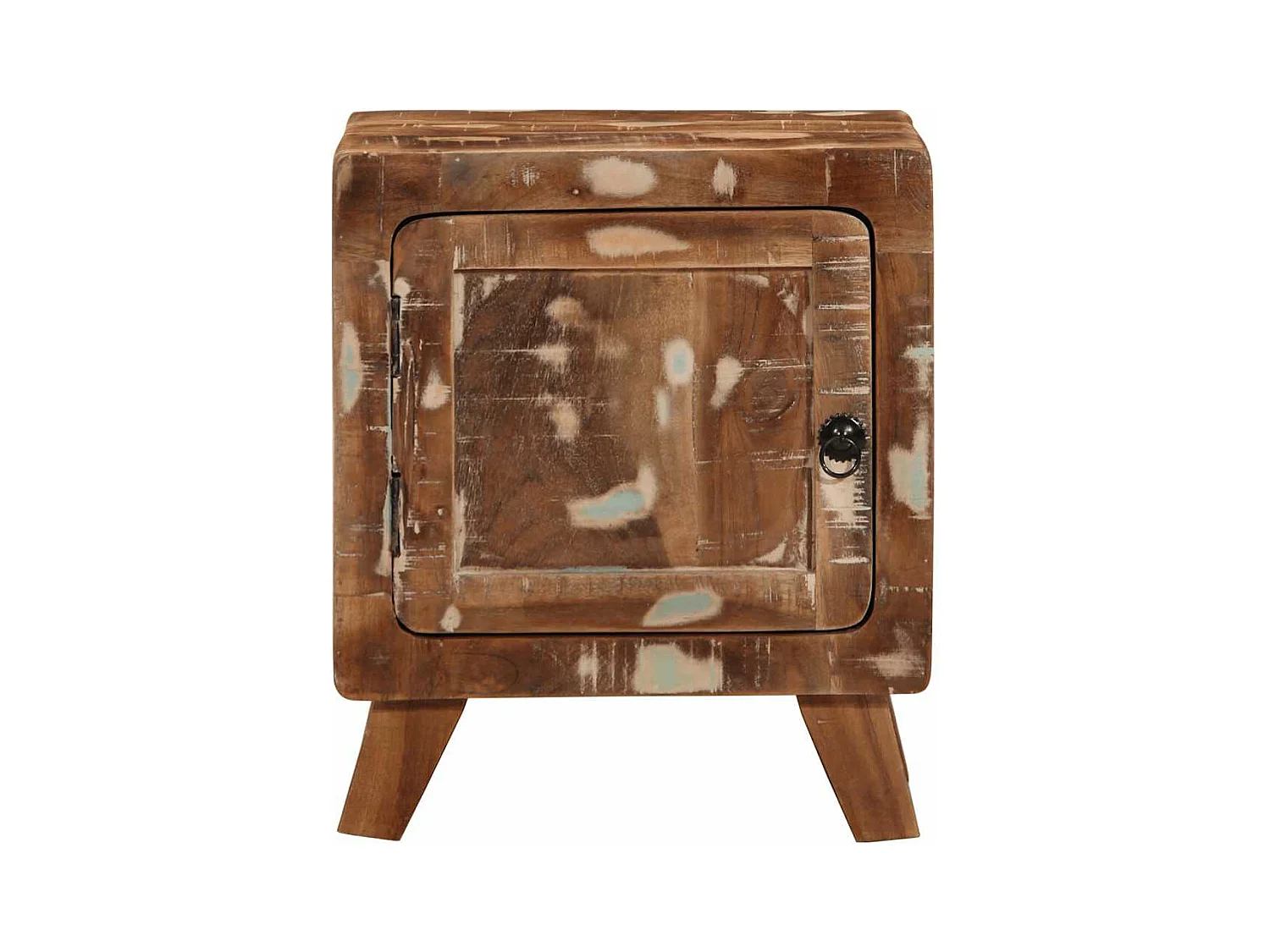 Table de chevet 40x32x46 cm bois massif de récupération