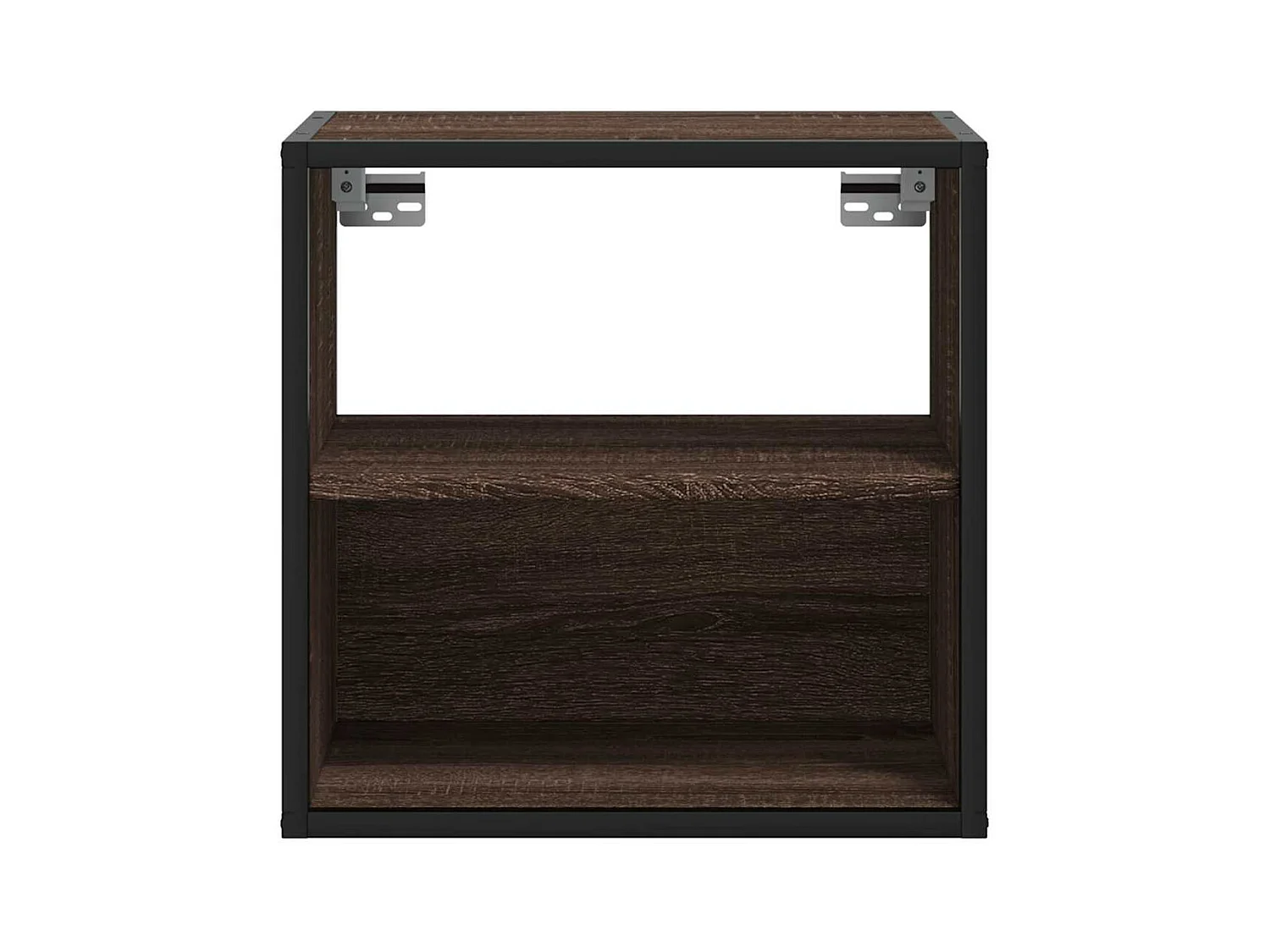 Table de chevet murale chêne marron 40x31x39,5 cm