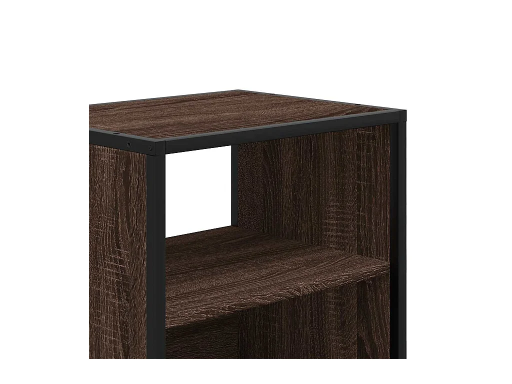 Table de chevet murale chêne marron 40x31x39,5 cm