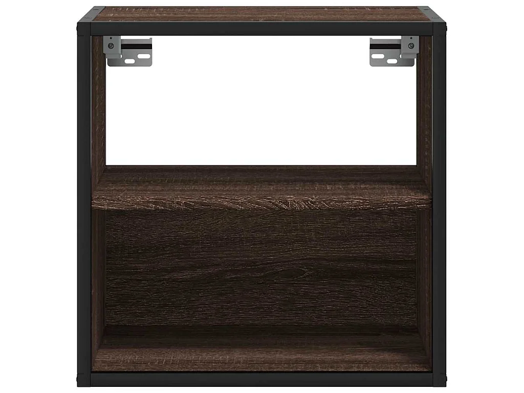 Table de chevet murale chêne marron 40x31x39,5 cm