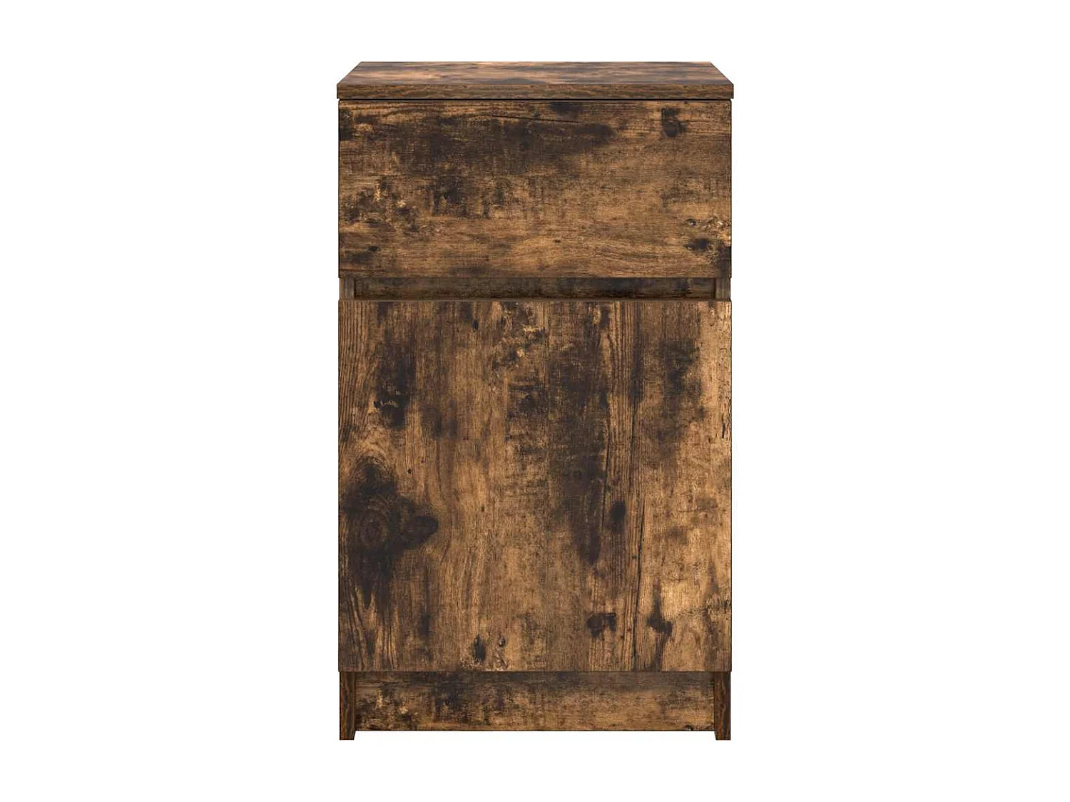 Table de chevet Chêne fumé 39x35x65 cm Bois d'ingénierie