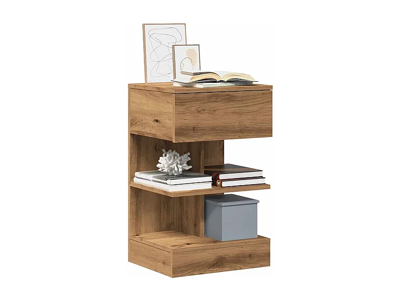 Tables de chevet 2 pcs chêne artisanal 40x35x65 cm