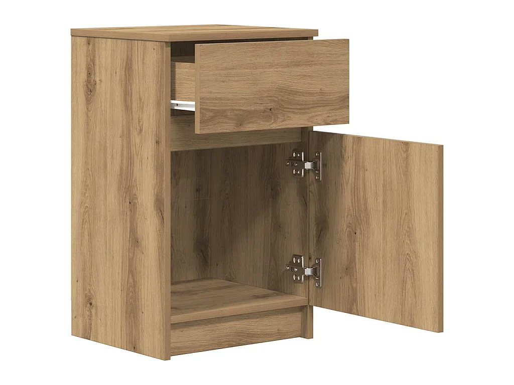 Nachttische 2 Stk. Artisan-Eiche 39x35x65 cm Holzwerkstoff
