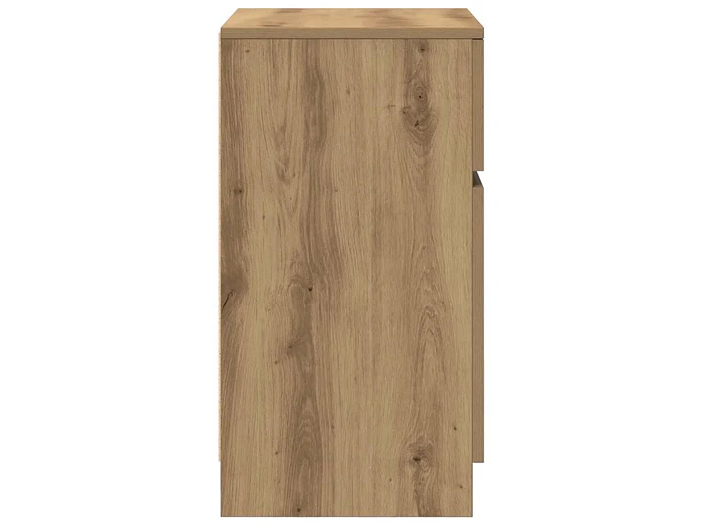 Nachttische 2 Stk. Artisan-Eiche 39x35x65 cm Holzwerkstoff