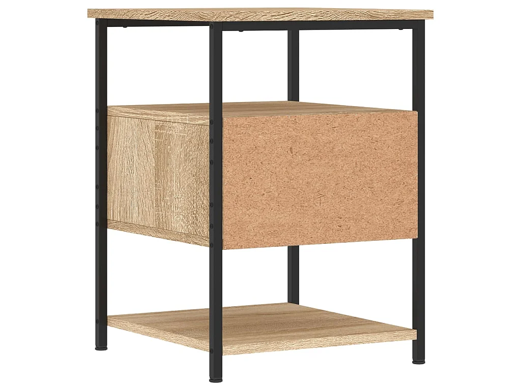 Nachtkastje 40x42x56 cm bewerkt hout sonoma eikenkleurig