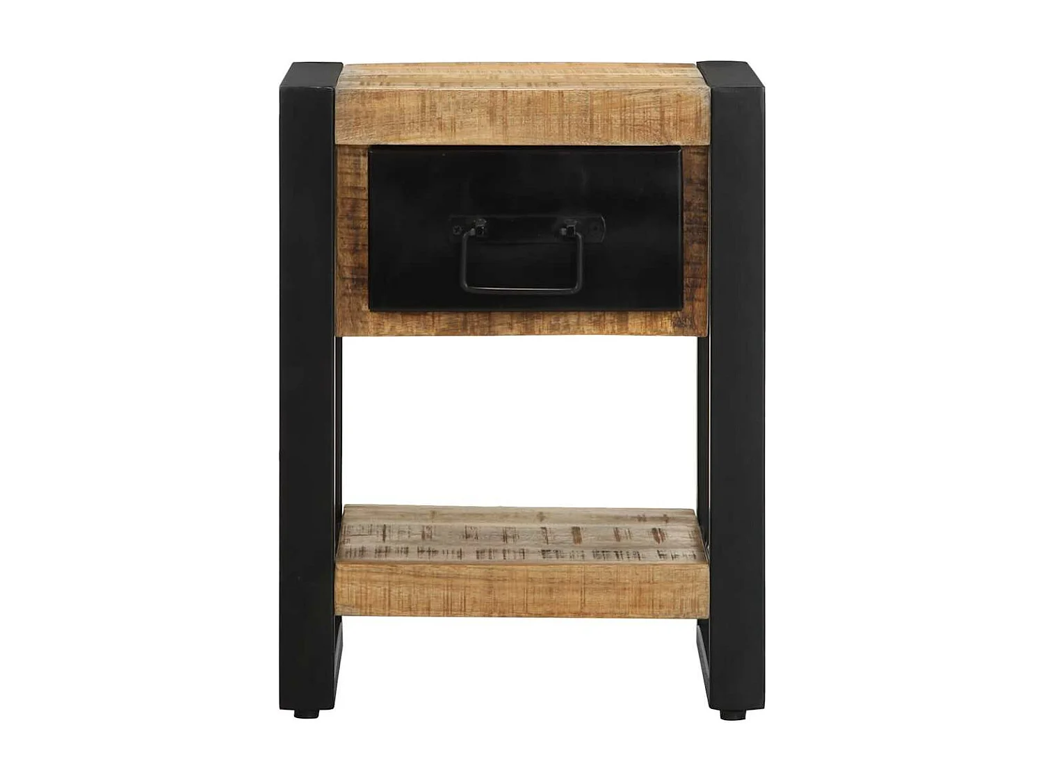 Tables de chevet 2 pcs bois de manguier massif brut