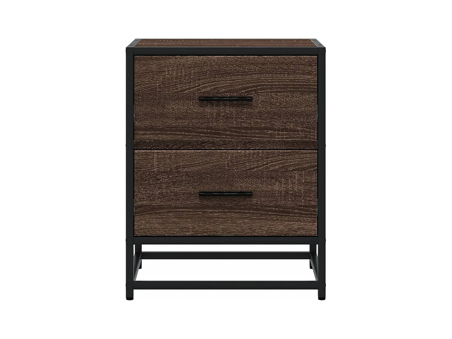 Table de chevet chêne marron 40x31x50 cm bois d'ingénierie