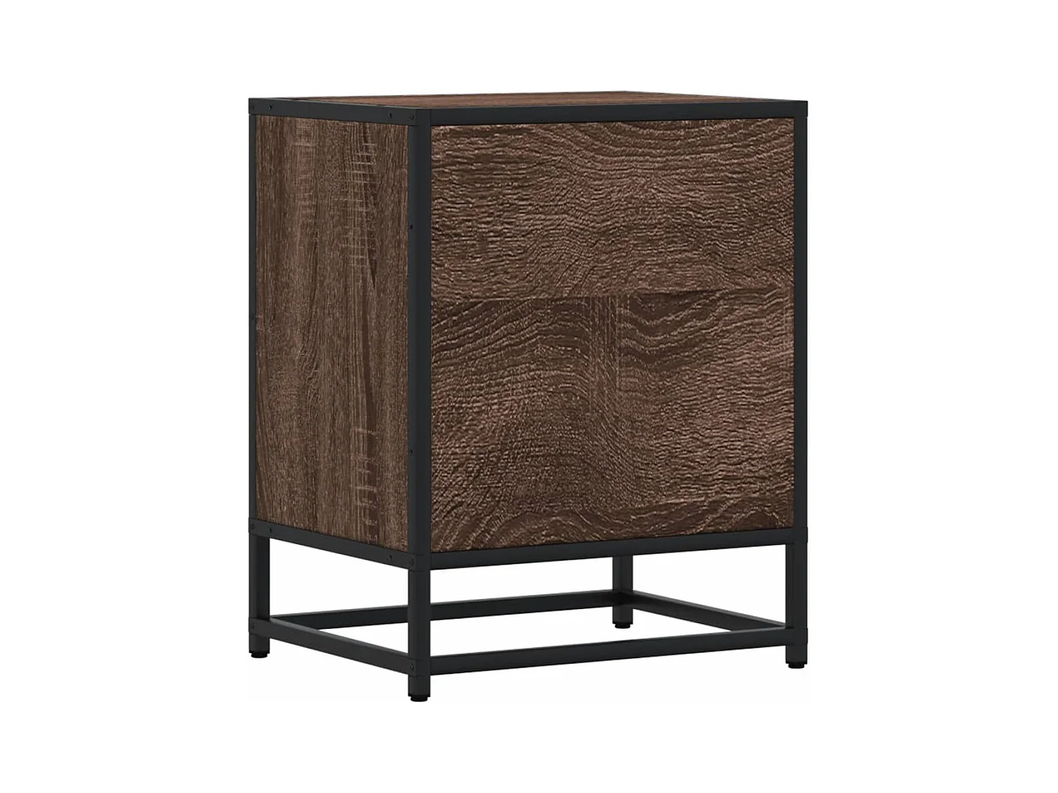 Table de chevet chêne marron 40x31x50 cm bois d'ingénierie