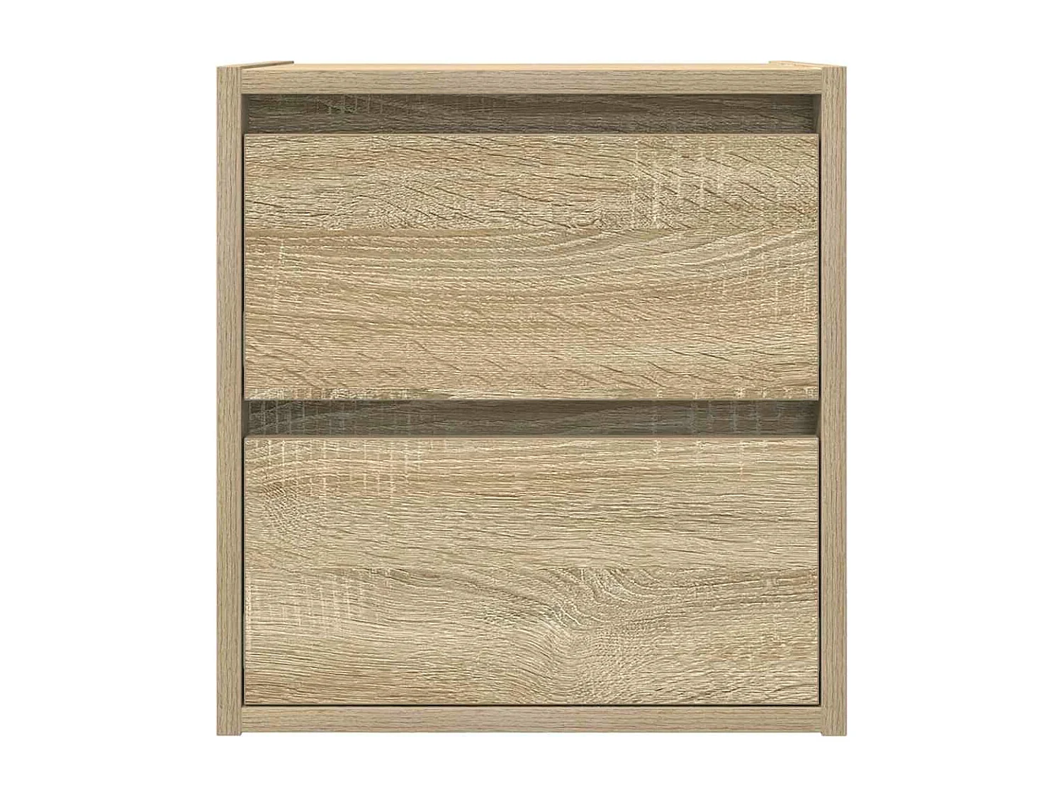 Mesillas de noche de pared 2 uds roble Sonoma 38x34x40 cm