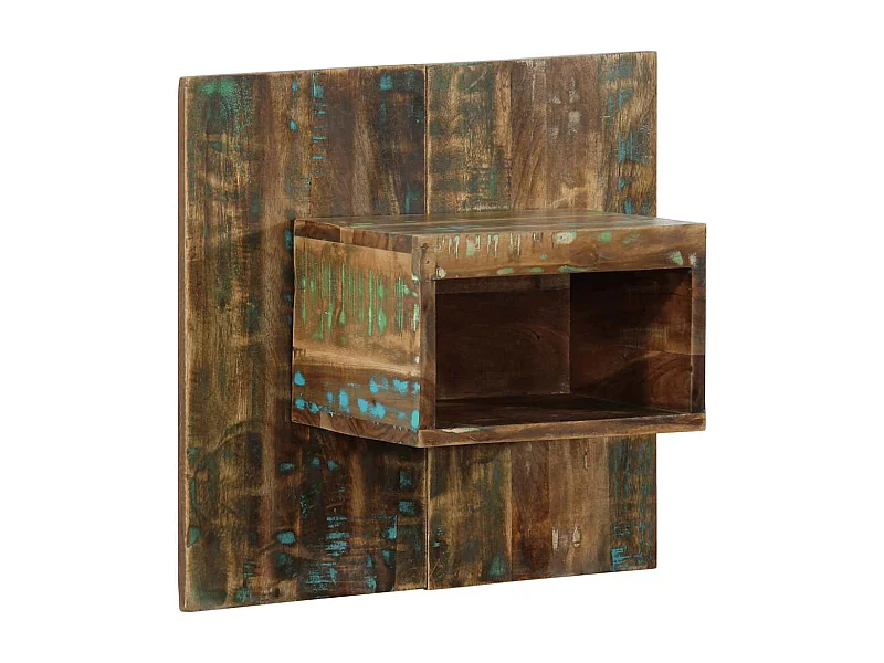 Nachttisch Mehrfarbig 50x27x50 cm Altholz Massiv