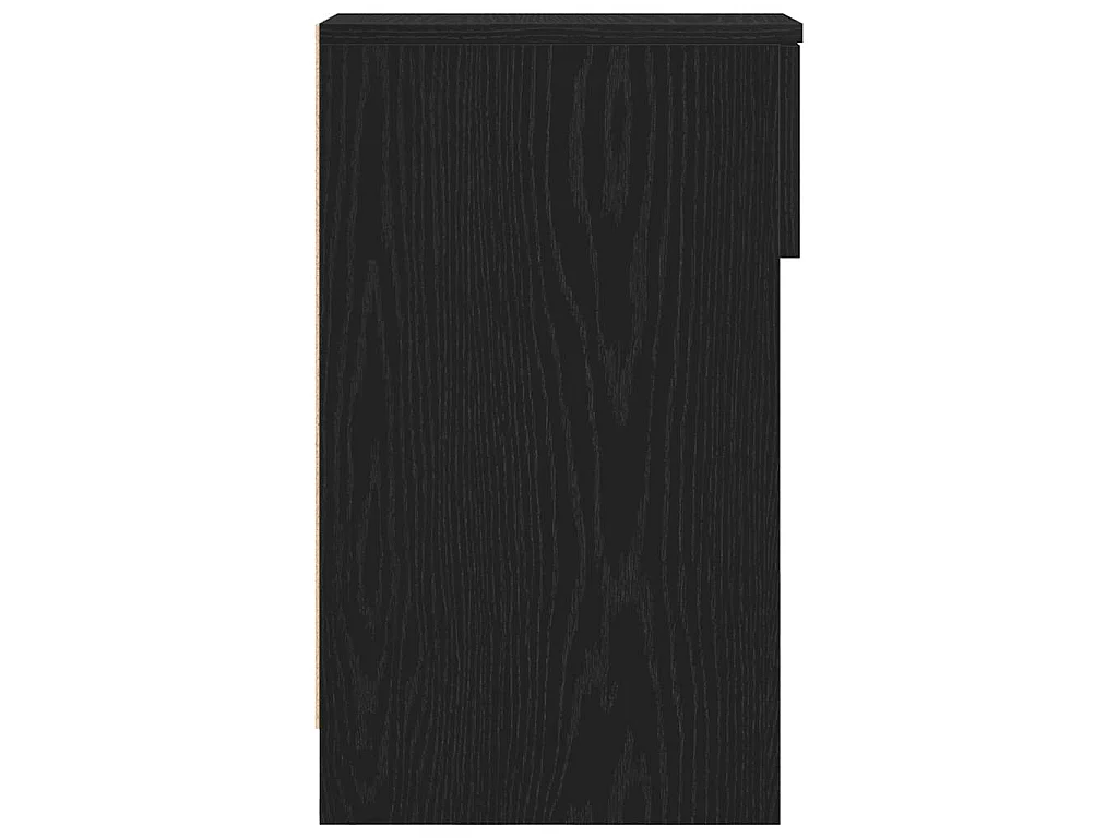 Tables de chevet avec tiroir 2 pcs chêne noir 20x36x60 cm
