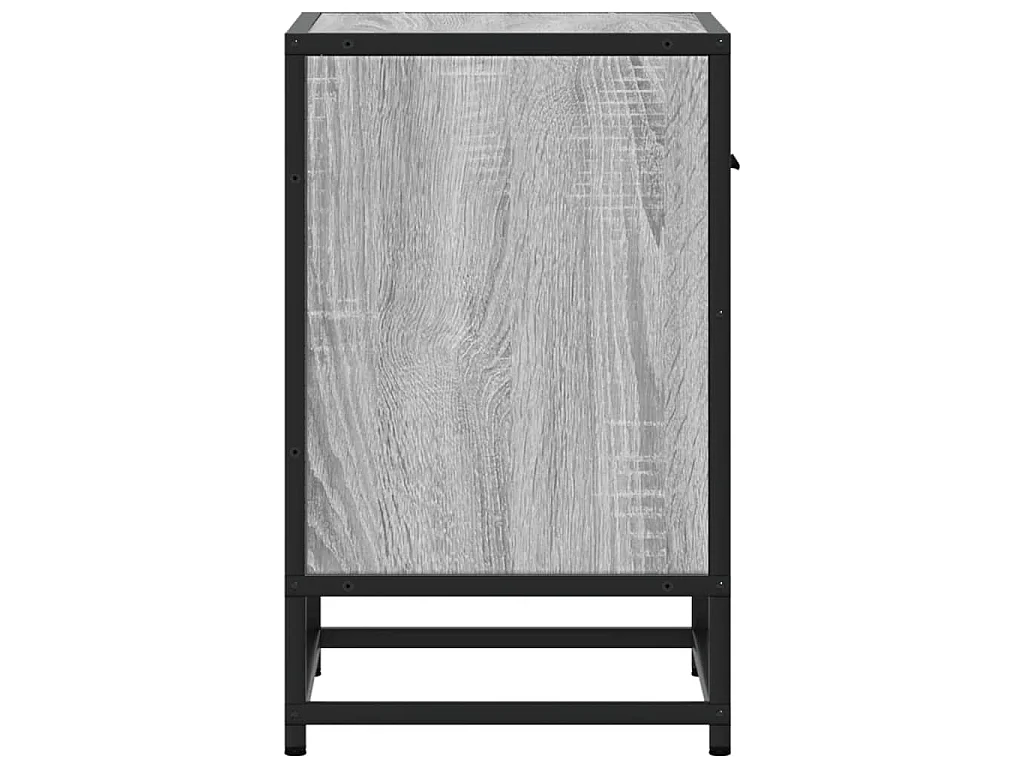 Table de chevet sonoma gris 40x31x50 cm bois d'ingénierie