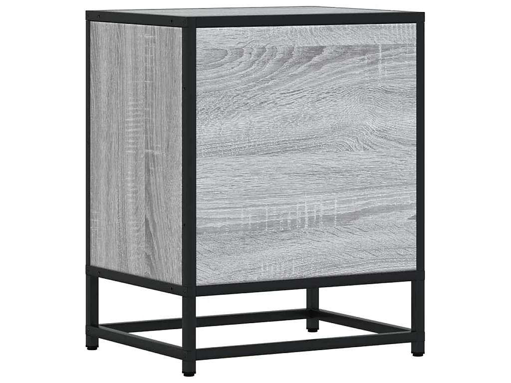 Table de chevet sonoma gris 40x31x50 cm bois d'ingénierie