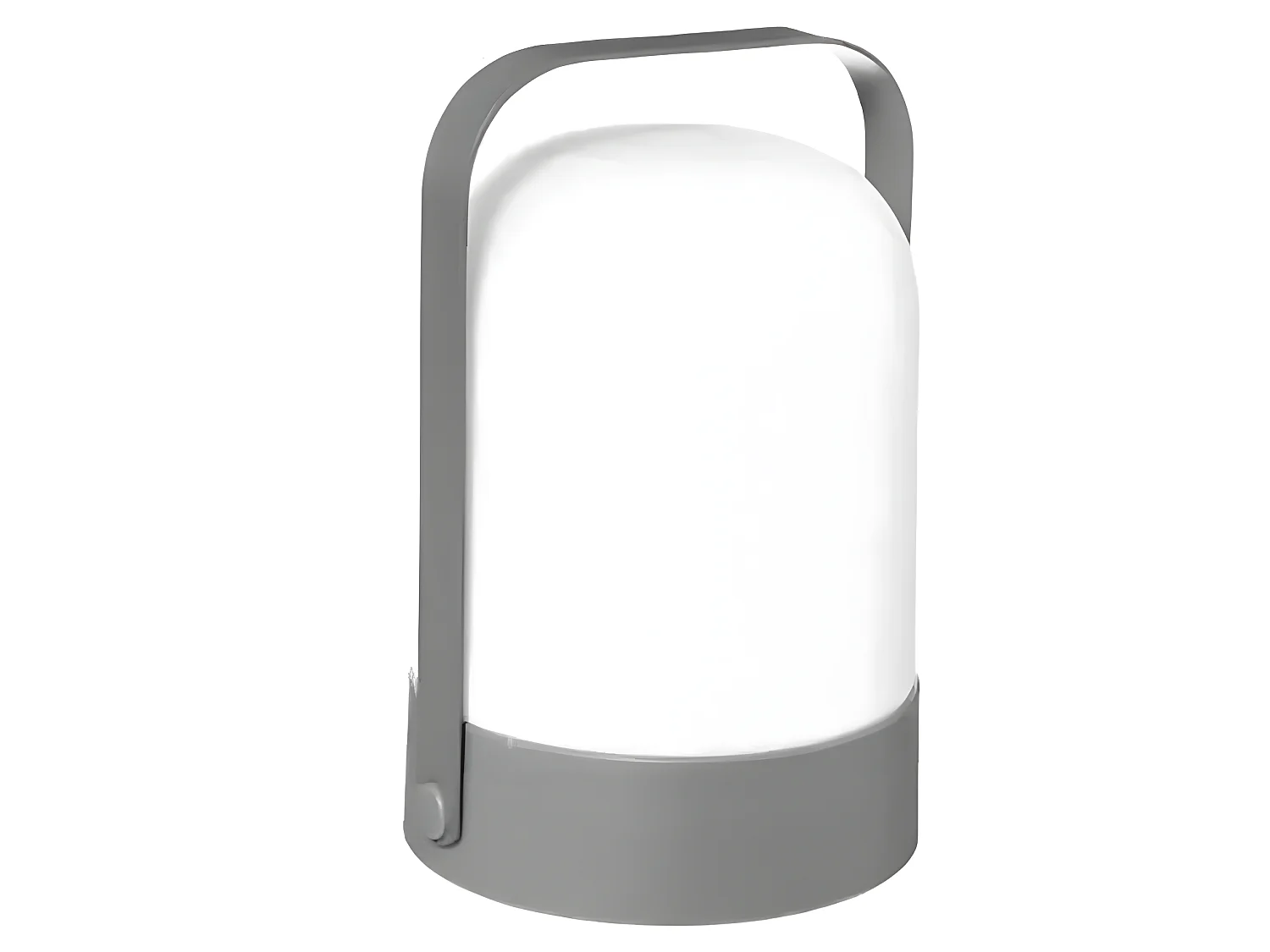 Lampe d'extérieur en métal coloris gris - Diamètre 14 x Hauteur 22 cm