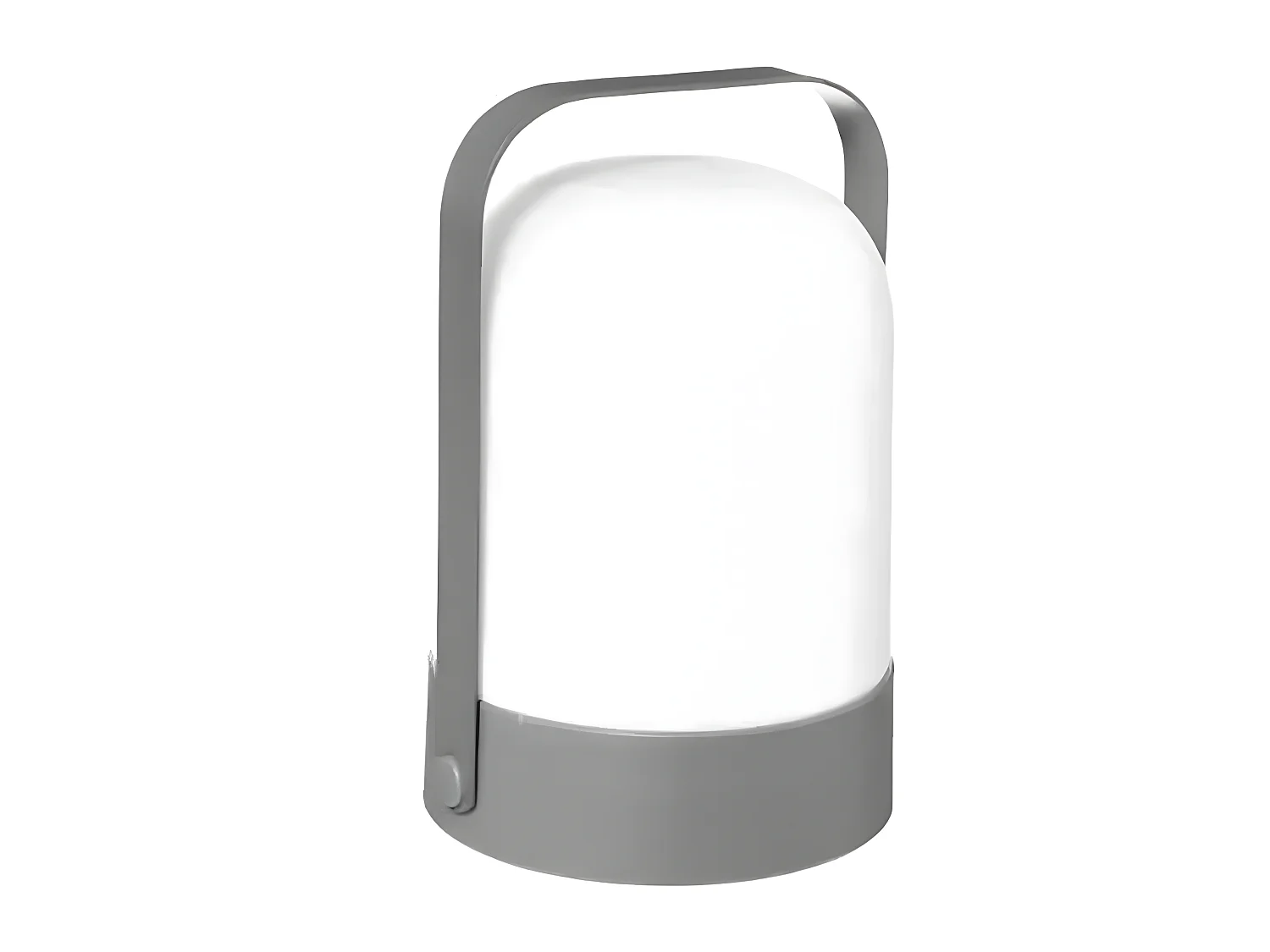 Lampe d'extérieur en métal coloris gris - Diamètre 14 x Hauteur 22 cm