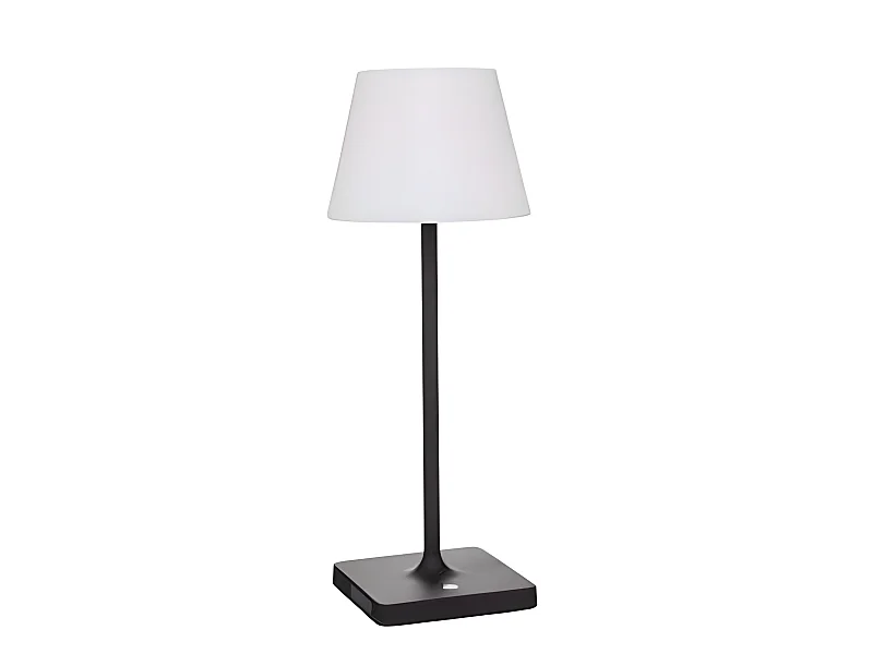 Lampe à poser d'extérieur coloris Blanc - Diamètre 15 x Hauteur 39 cm