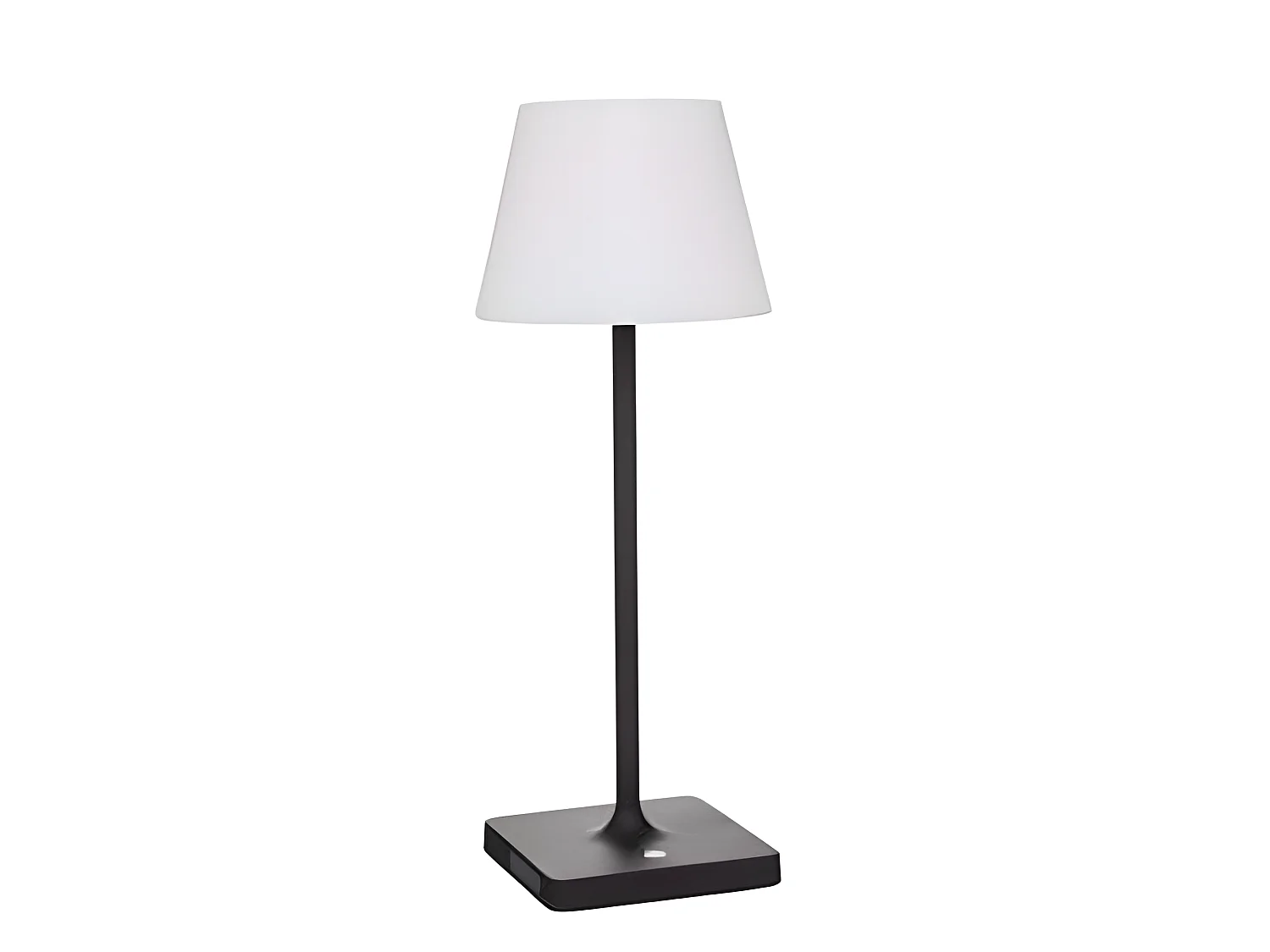Lampe à poser d'extérieur coloris Blanc - Diamètre 15 x Hauteur 39 cm