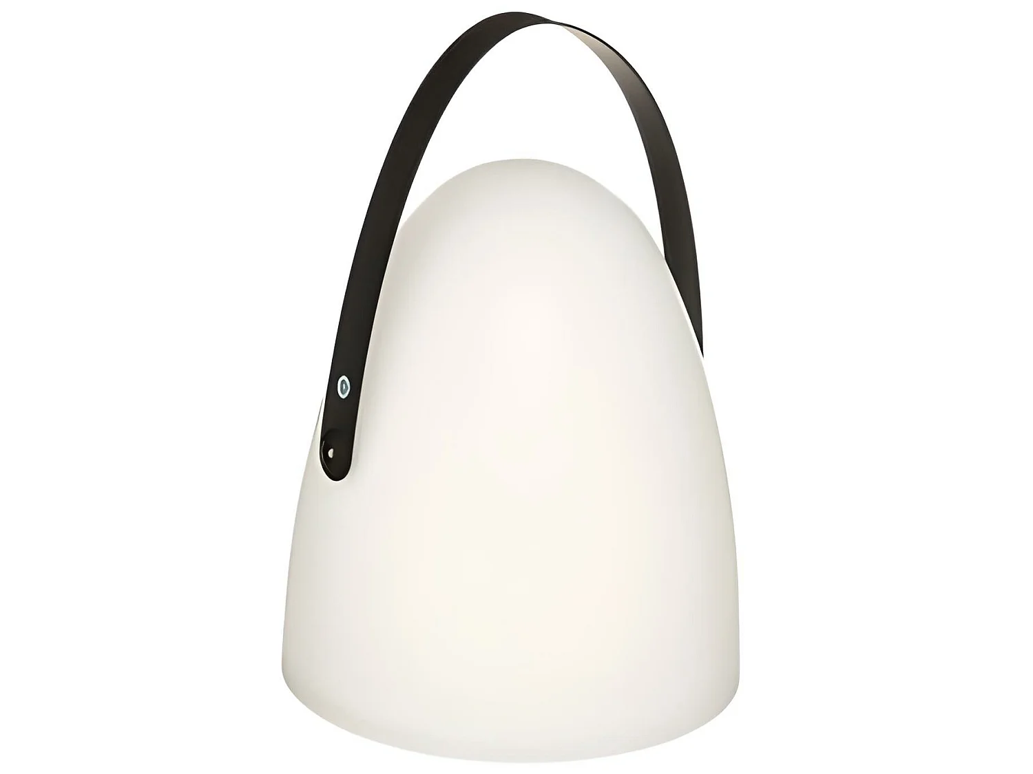 Lampe extérieure en fer / polypropylène coloris blanc - Diamètre 21 x Hauteur 30 cm