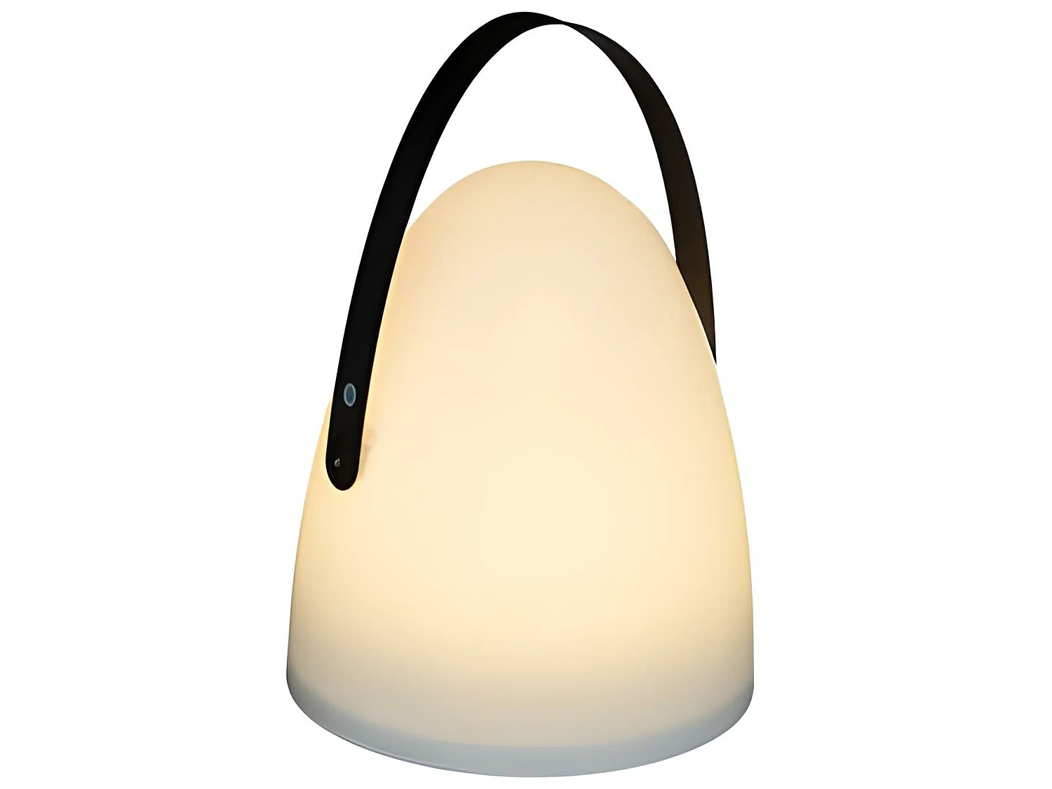 Lampe extérieure en fer / polypropylène coloris blanc - Diamètre 21 x Hauteur 30 cm