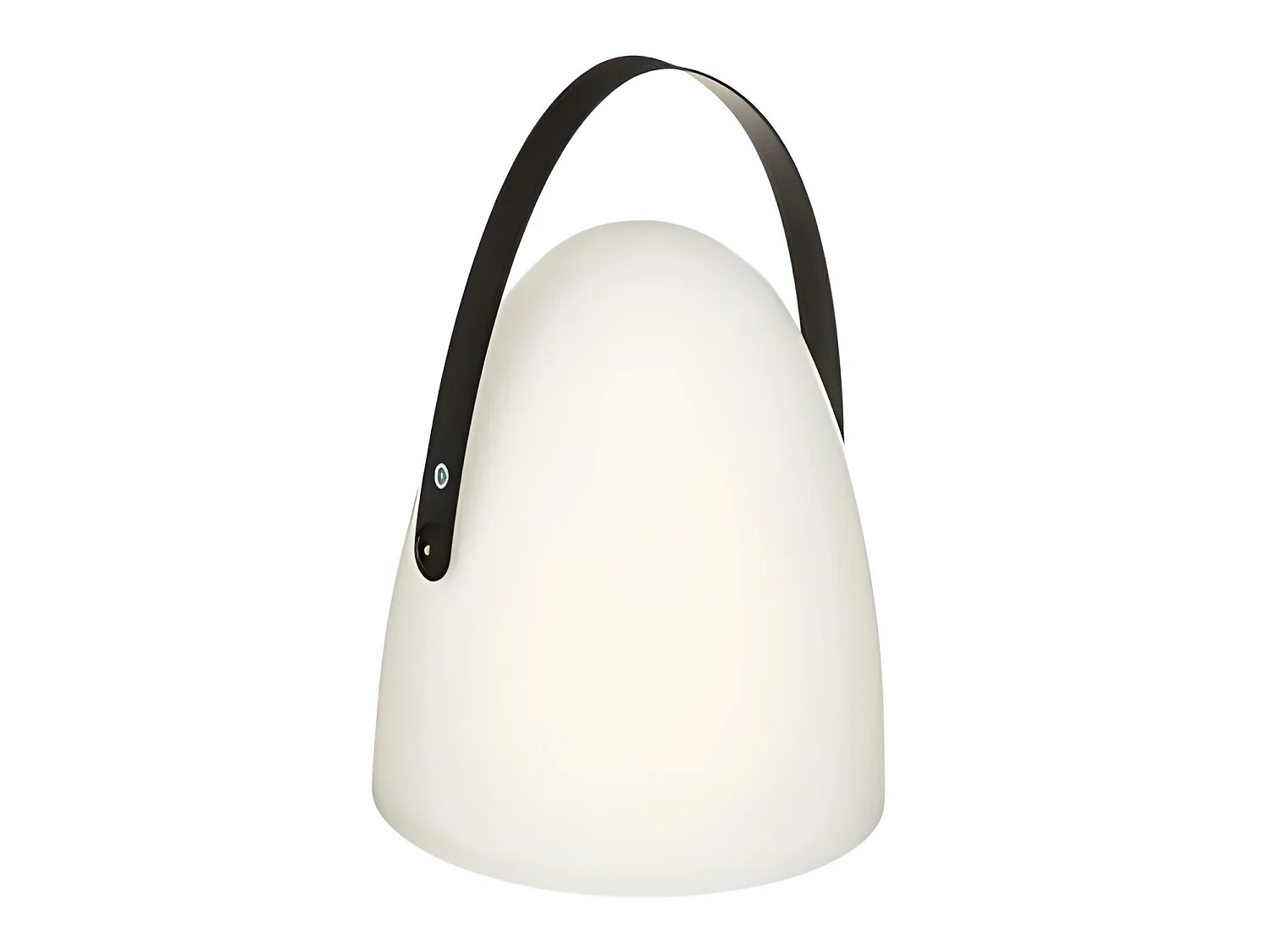 Lampe extérieure en fer / polypropylène coloris blanc - Diamètre 21 x Hauteur 30 cm
