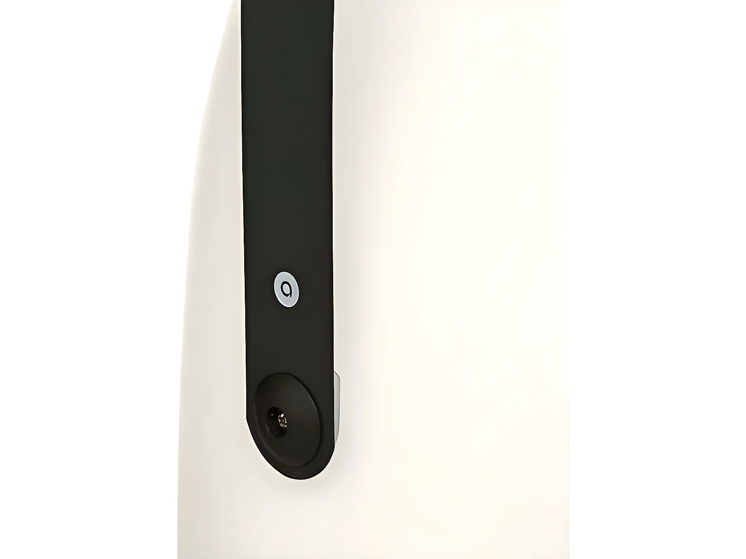 Lampe extérieure en fer / polypropylène coloris blanc - Diamètre 21 x Hauteur 30 cm