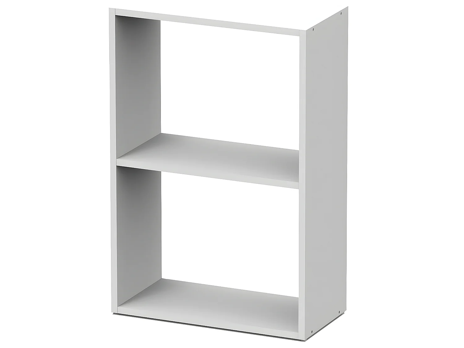 Etagère de bureau 2 niveaux coloris blanc - Hauteur 75 x Longueur 50 x Profondeur 24.5 cm