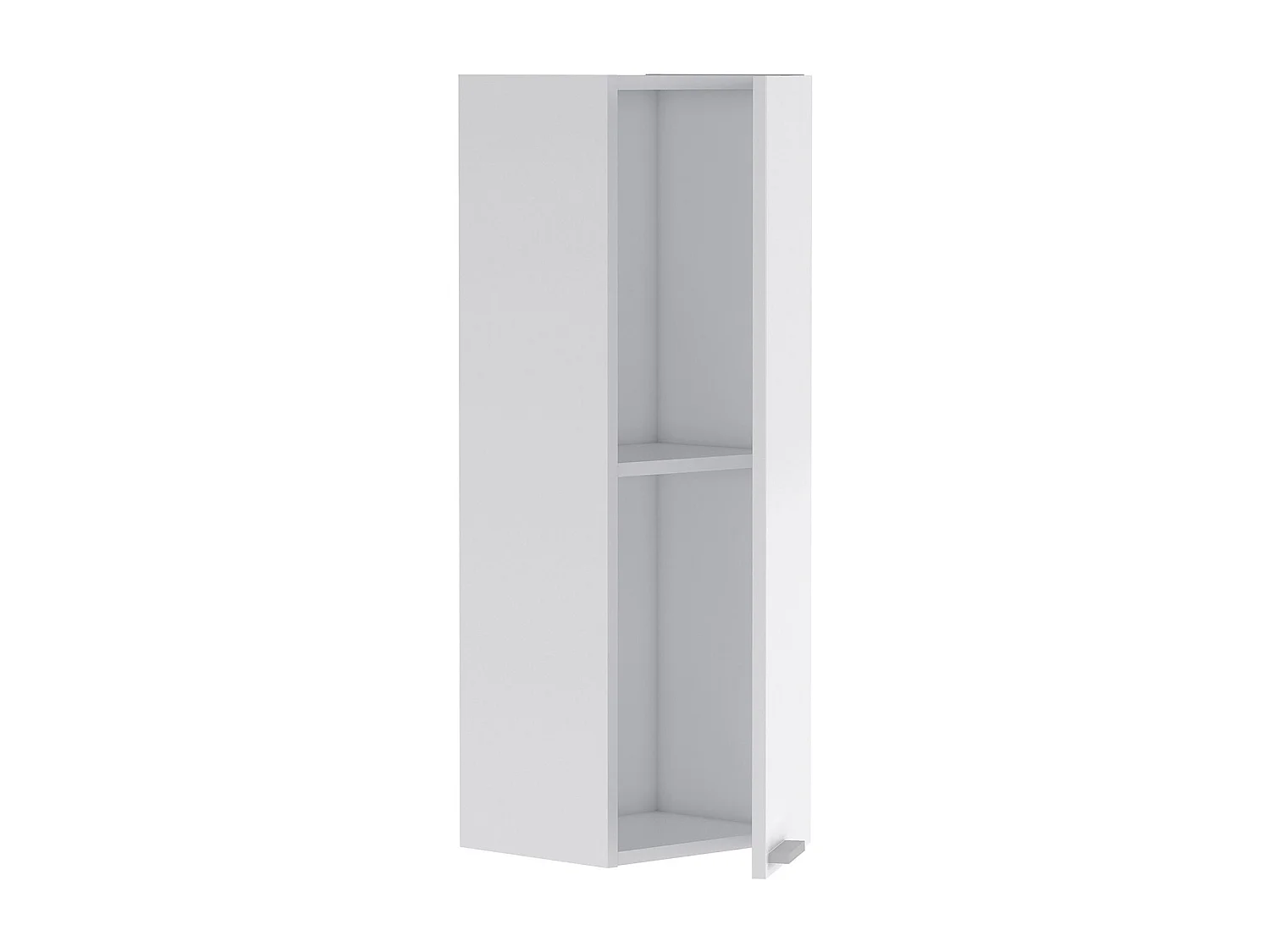 Colonne salle de bain Suspendue avec 1 Porte coloris blanc brillant - 85 x 30 x 25 cm