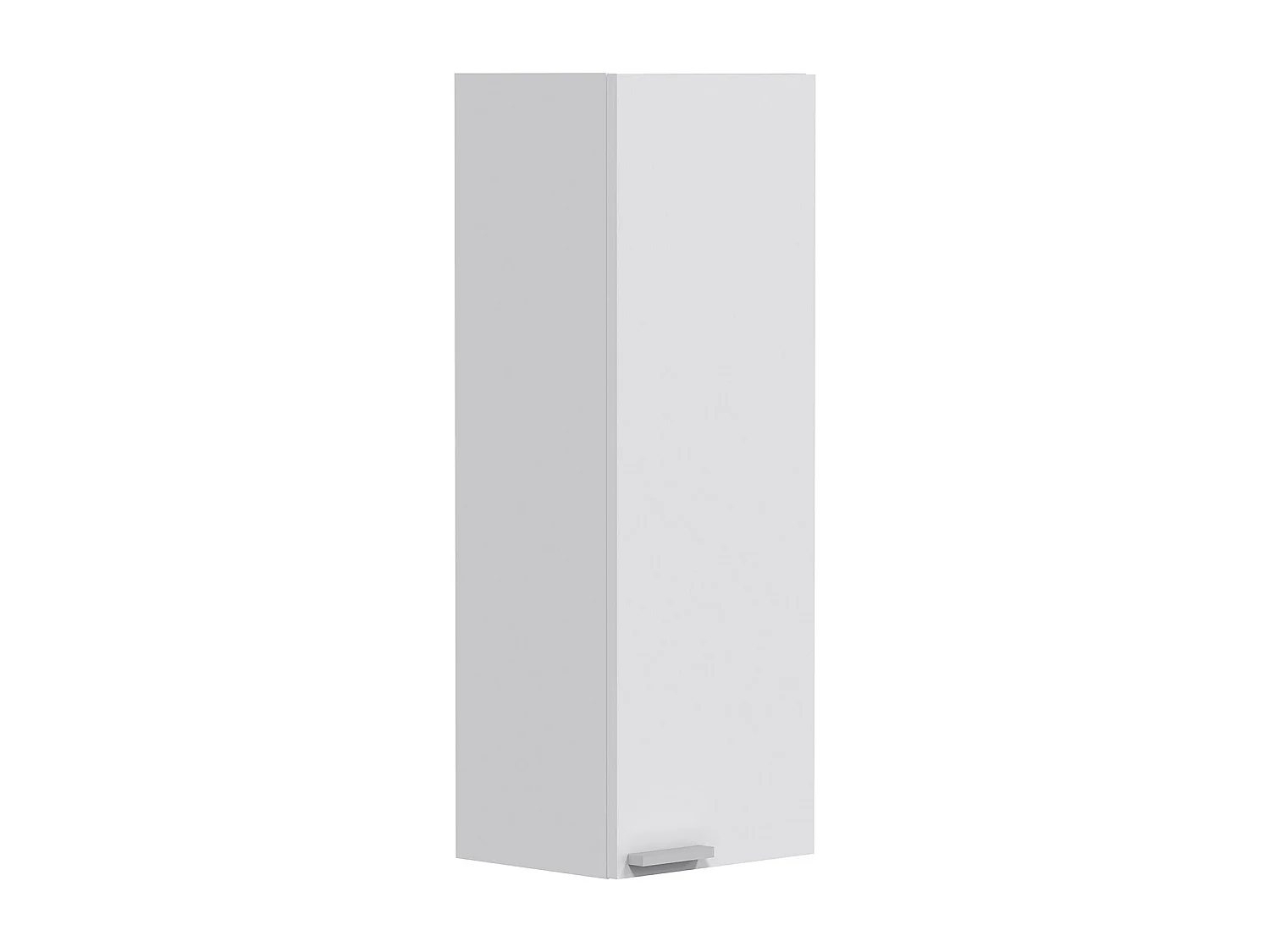 Colonne salle de bain Suspendue avec 1 Porte coloris blanc brillant - 85 x 30 x 25 cm