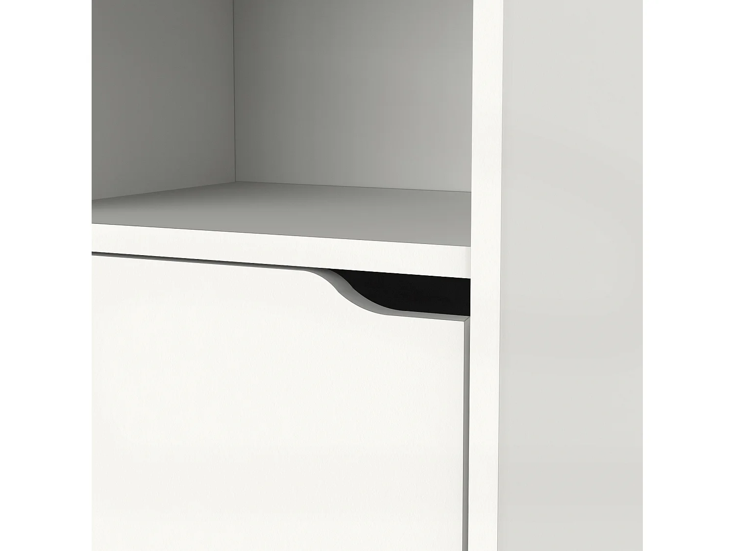 Colonne SDB coloris blanc - Hauteur 150 x Longueur 36 x Profondeur 30 cm