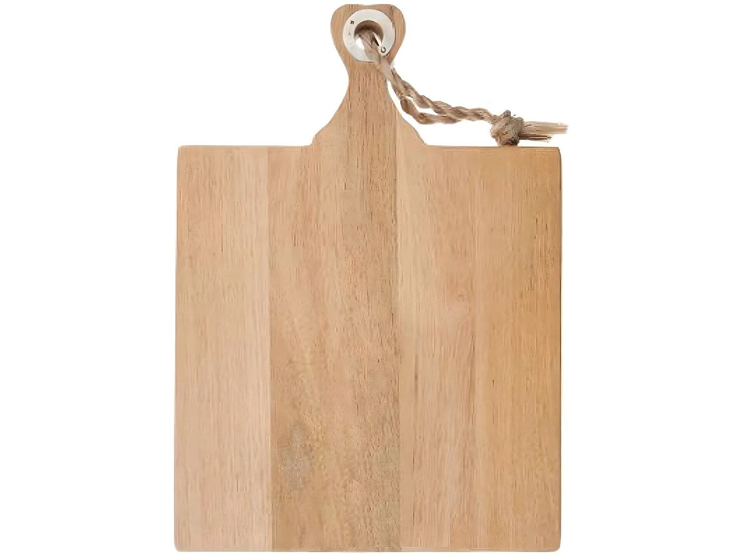 Planche à découper rectangle en bois avec poignée - Dim : L 38 x l 26.5 x h 3.5 cm