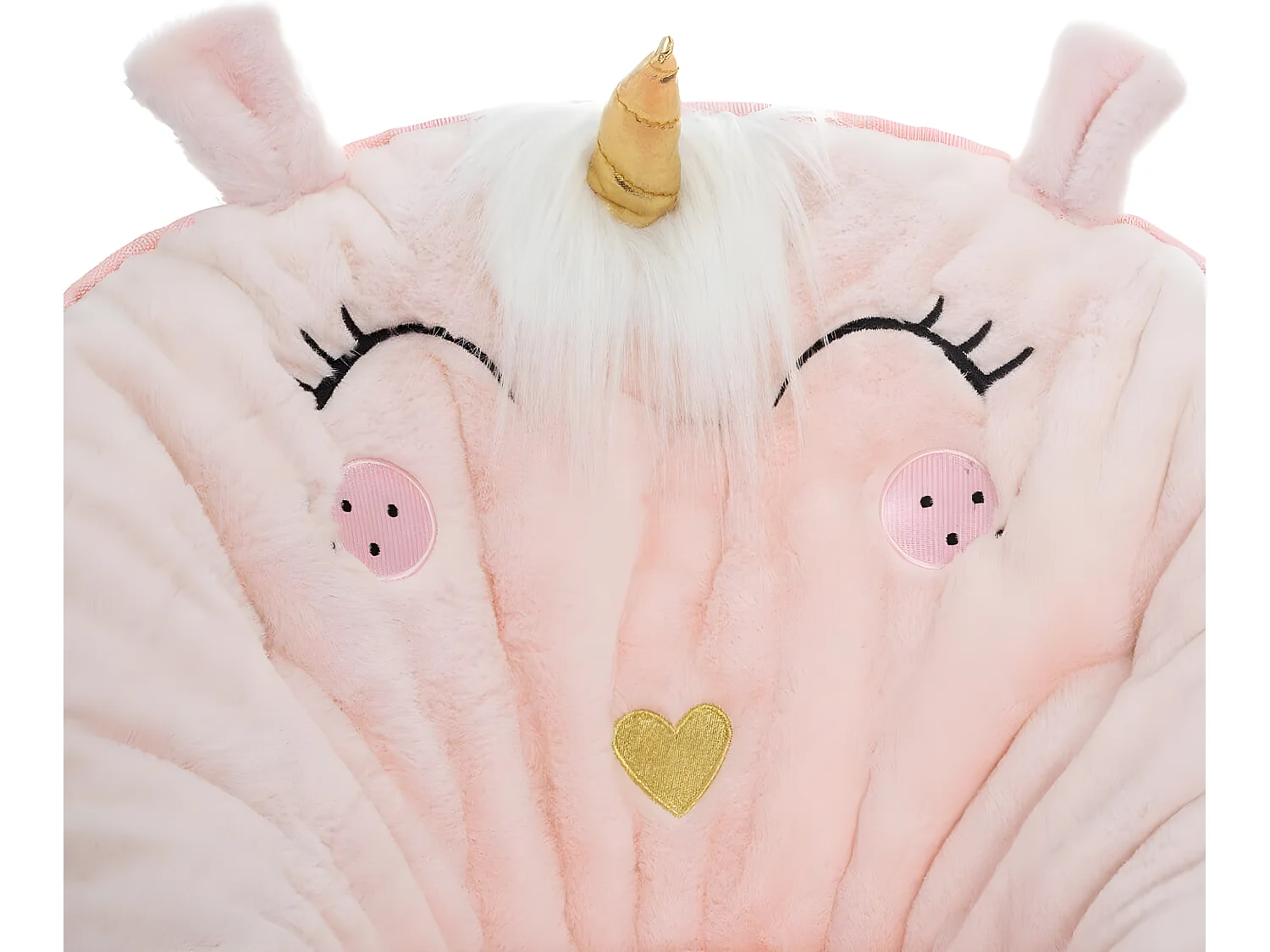 Fauteuil enfant pliant coloris rose clair - Diamètre 50 x Hauteur 55 cm