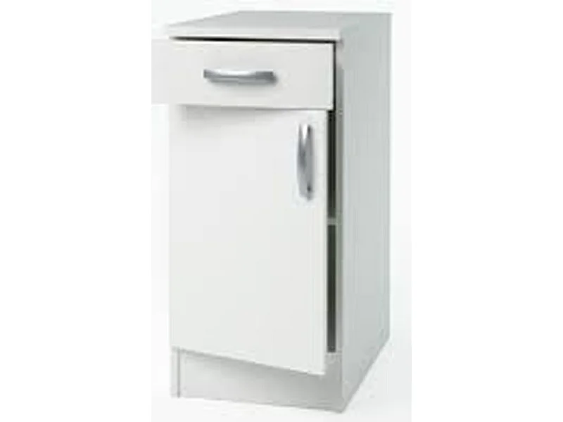 Meuble Bas de cuisine coloris blanc - Dim : 40,1 x 85 x 60 cm