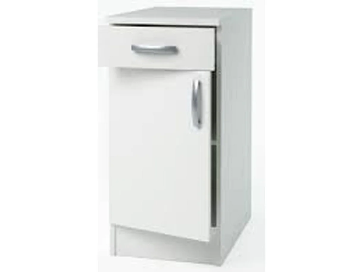 Meuble Bas de cuisine coloris blanc - Dim : 40,1 x 85 x 60 cm