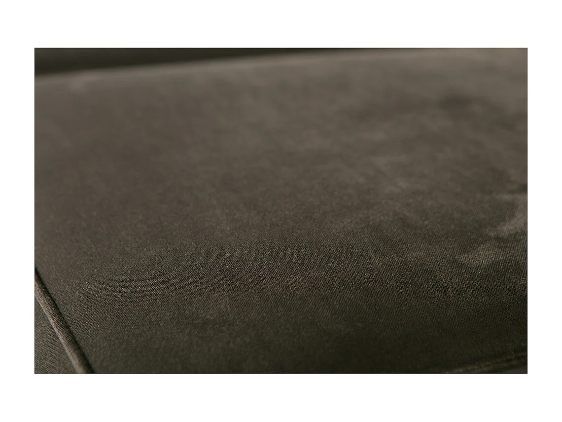 Statement - Canapé d'angle droit velours - Couleur - Vert kaki