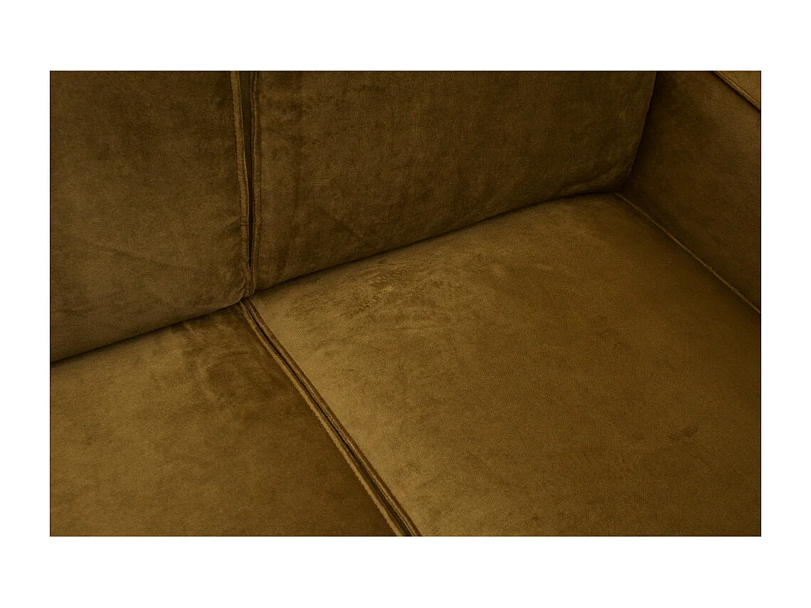 Statement - Canapé d'angle gauche velours - Bronze