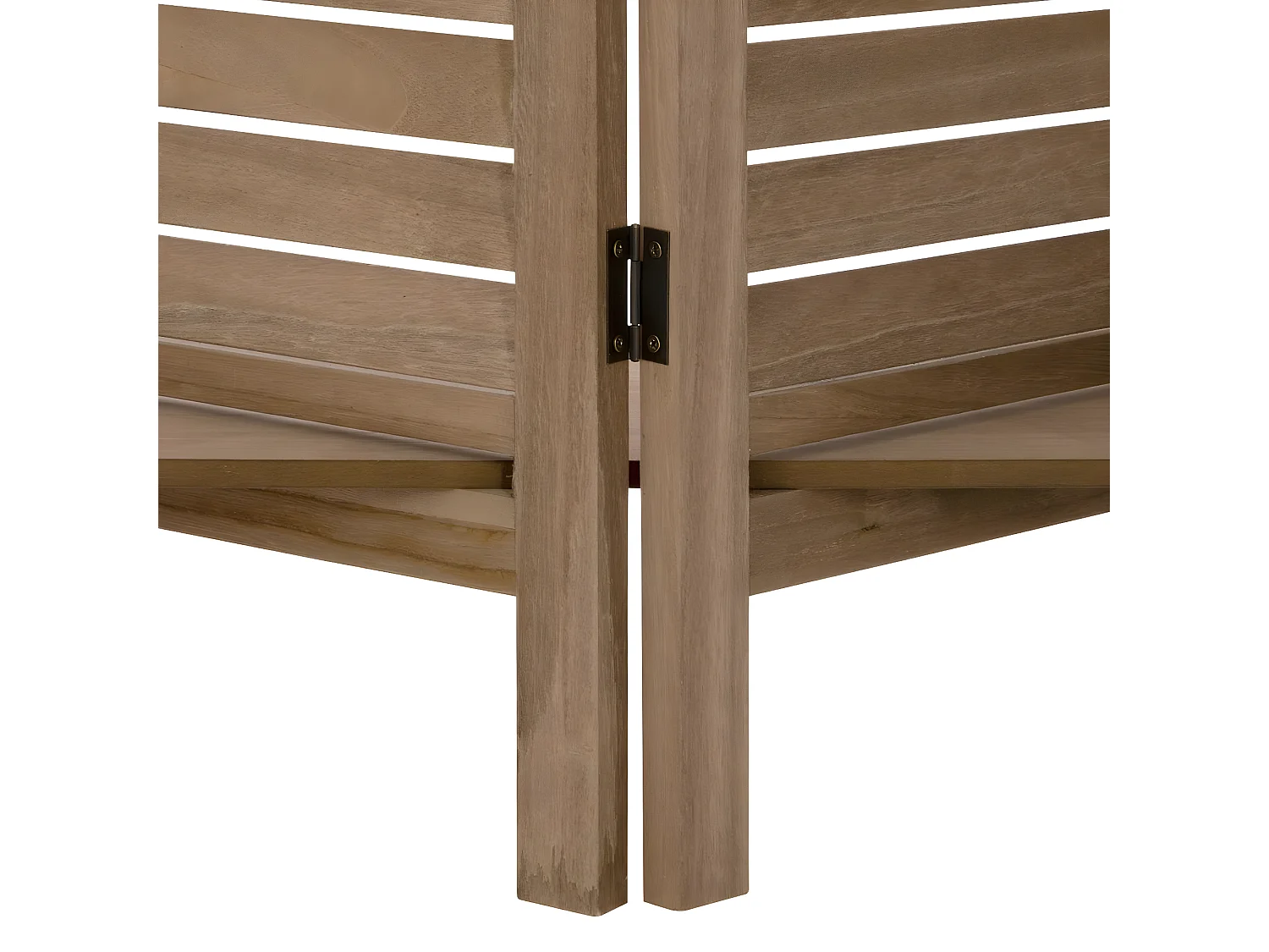 Paravent bois 3 étagères - L. 120 x l. 26 x H. 170 cm