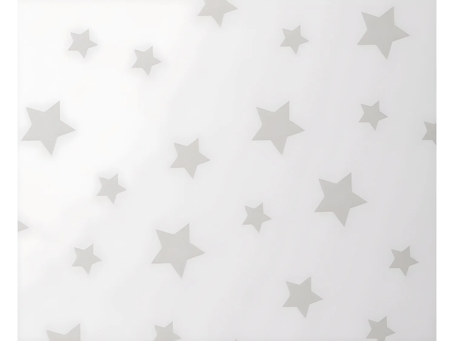 Chaise enfant coloris blanc motif étoiles - Longueur 32 x Profondeur 31,5 x Hauteur 50 cm