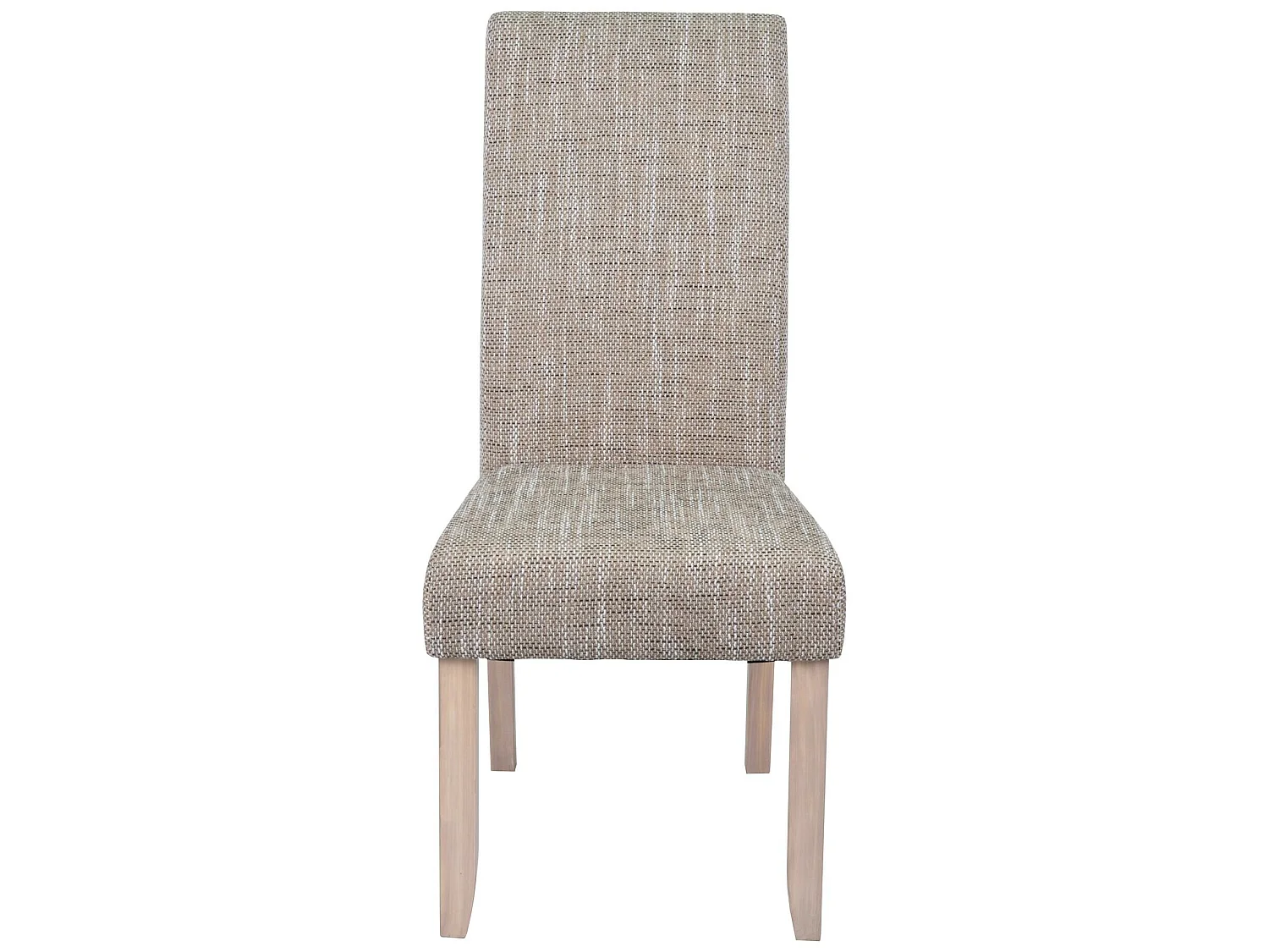 Lot de 2 Chaises SAGUA beige pour salle à manger, 46 x 108 x 60 cm